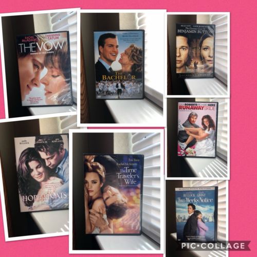 LOT OF 7 CHICK FLICK ROMANCE MOVIES DVDS Time Travelers Wife Bachelor