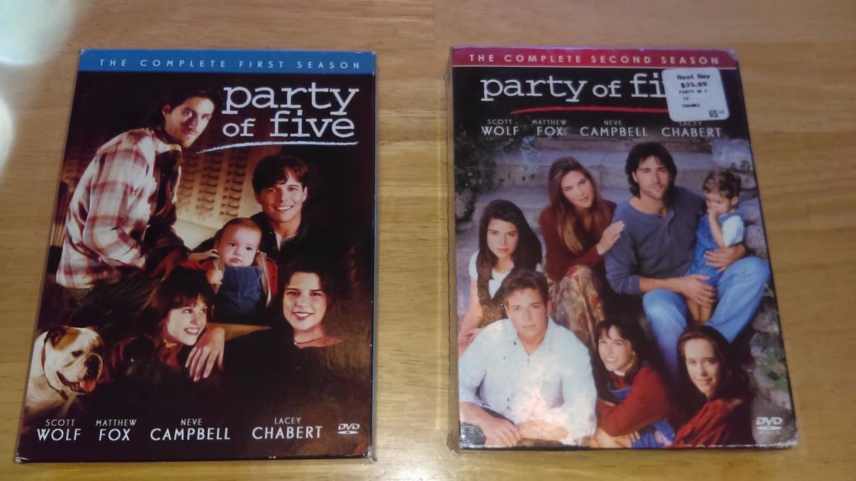Lot of Party of Five - Season One and Two DVD Box Sets - Brand New/Like New