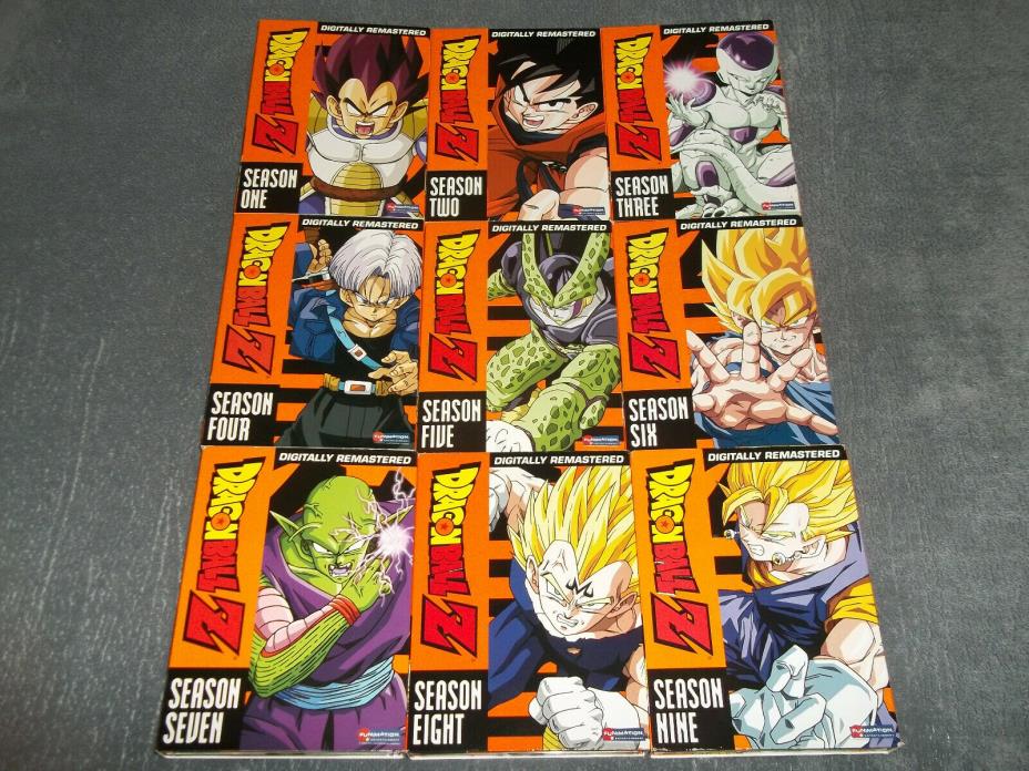 Dragon Ball Z - The Complete Anime TV Series, Seasons 1-9 DVD Sets with Booklets