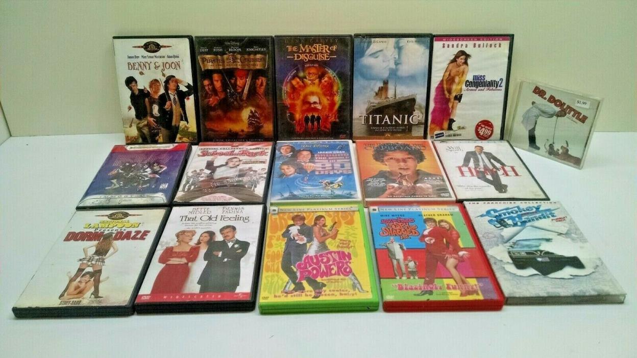 Lot Of 16 PG-13 DVD Movies Pre-owned