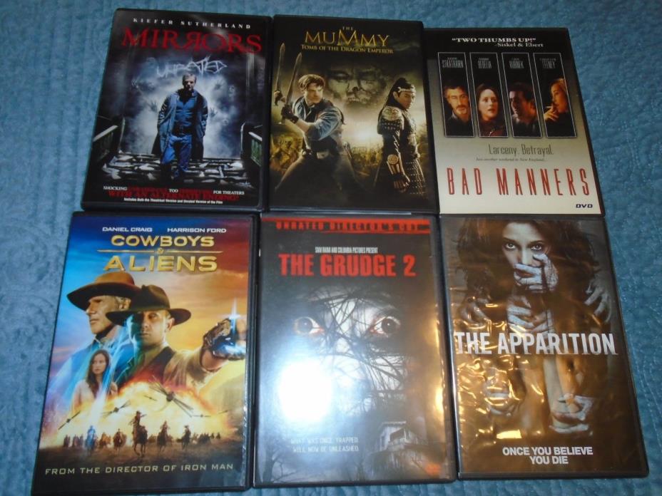 LOT OF 6 DVD'S 