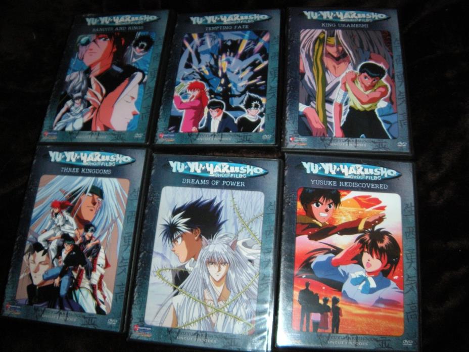 Lot of 6 Yu Yu Yakusho Ghost Files DVDs