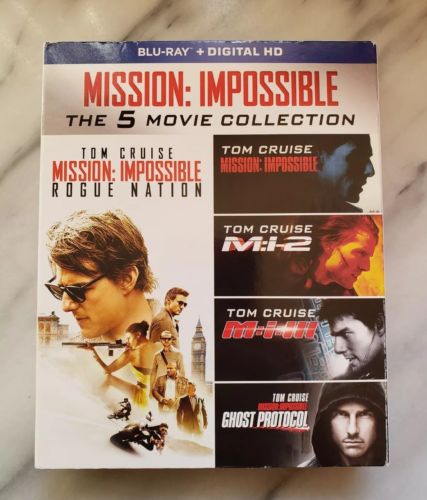 MISSION: IMPOSSIBLE / THE 5 MOVIE COLLECTION on Blu-Ray / Slip-Cover Case