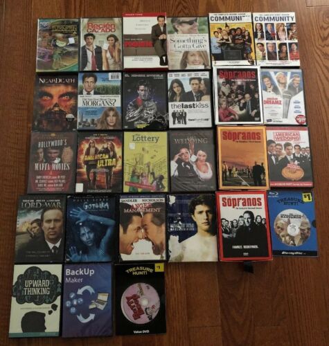 Lot of ASSORTED DVDs Sopranos Community Monk
