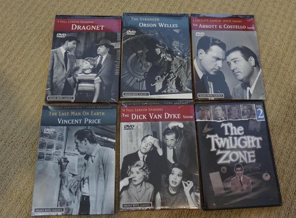Lot of Six DVD's - Old Classic Material