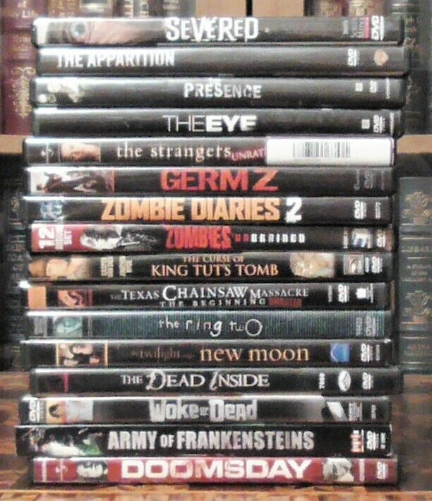 16Horror  DVD Lot. Zombie Diaries 2, Doomsday, Army of Frankenstein, The Eye