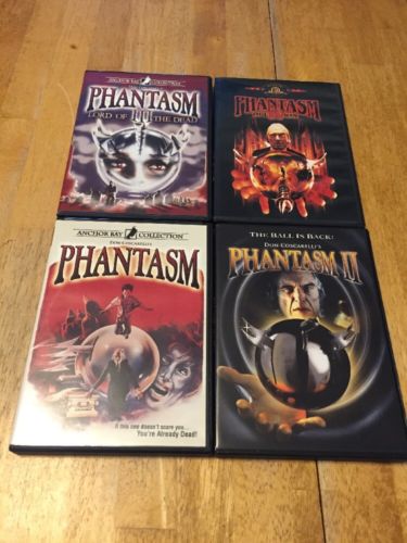 Phantasm 4 DVD Lot I, II, III: Lord of the Undead, IV: Oblivion Horror Tall Man