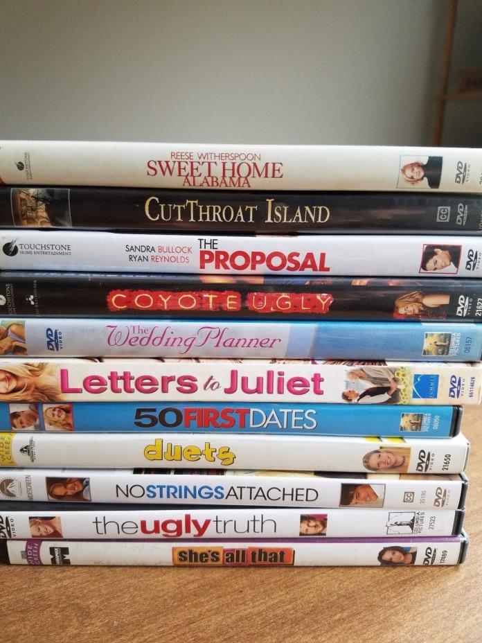 Lot of 11 DVD's Romantic Comedies Movies