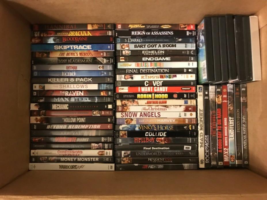 Large Lot of 100+ DVD Movies Comedy/Adventure/Sci-Fi/Vintage/Drama