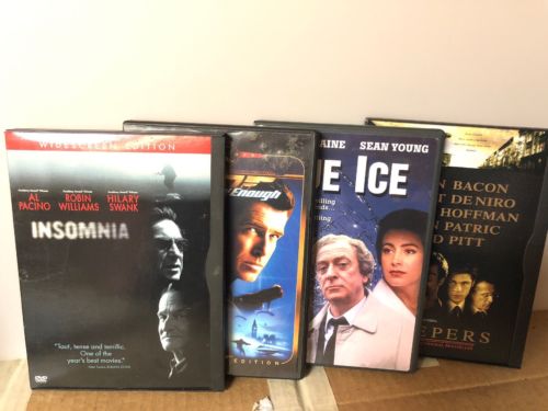 Lot of 4 Thriller Movies: Insomnia/Blue Ice +2 more (#44)