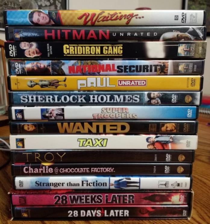 14 like new movie mixed lot