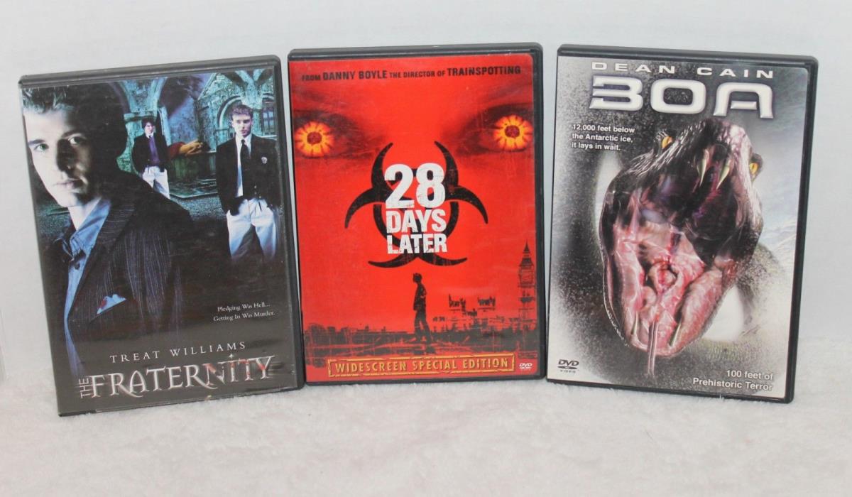 Lot of 3 DVD movies Boa~28 Days Later~The Fraternity