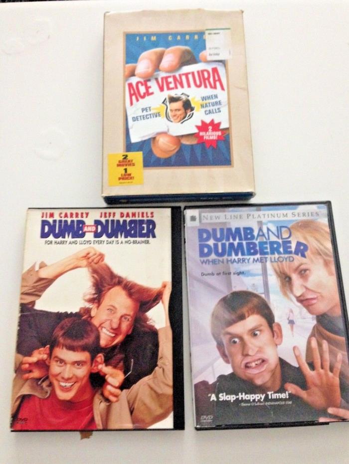 5 DVD Comedy Lot Dumb and Dumber Ace Ventura Collection OUT OF PRINT Ships FAST