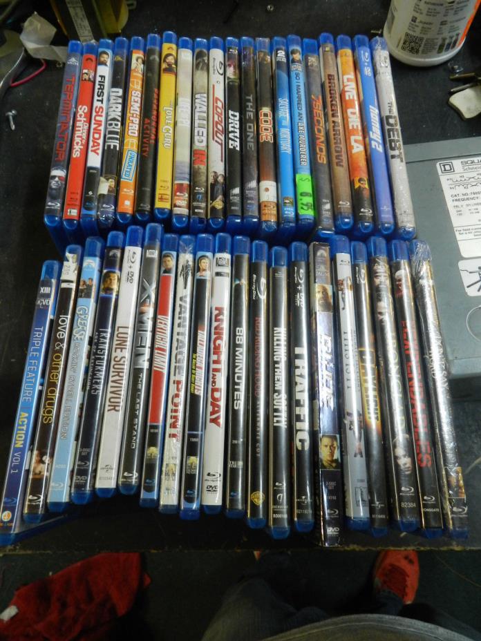 LOT OF 40 BLU RAYS BLUE X-men Transformers Grease Action Comedy Scary