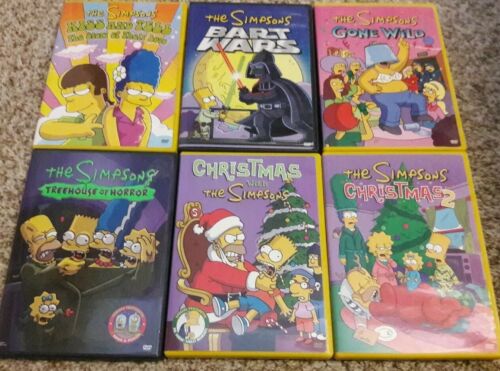 6 DVD LOT: THE SIMPSONS Kiss and Tell Bart Wars Gone Wild Treehouse Christmas