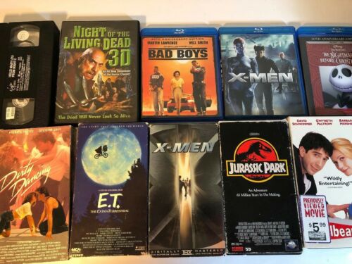 10 Movie Lot Dvd Bluray Vhs Horror Action Comedy