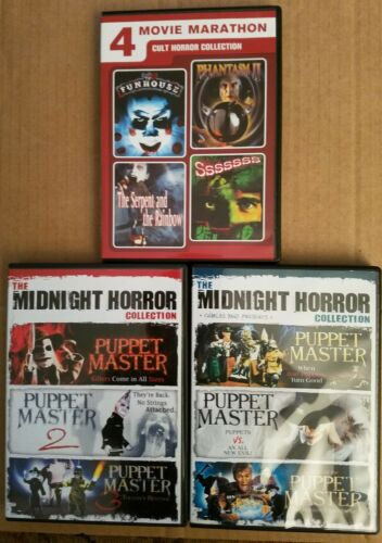 10 Horror Movie Lot - 4 DVDs