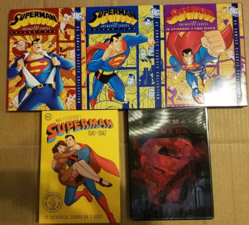 Superman Animated DVD Lot - 10 DVDs in all