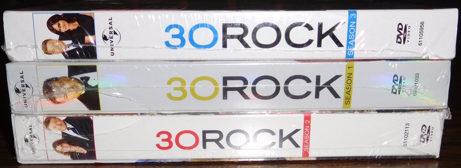 LOT OF 3 NEW & SEALED TV SEASONS OF 30 ROCK-SEASONS ONE, TWO, & THREE