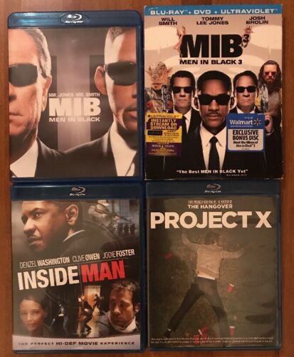 Lot Of 4 (Four) Blu-Ray Movies With Cases Disc