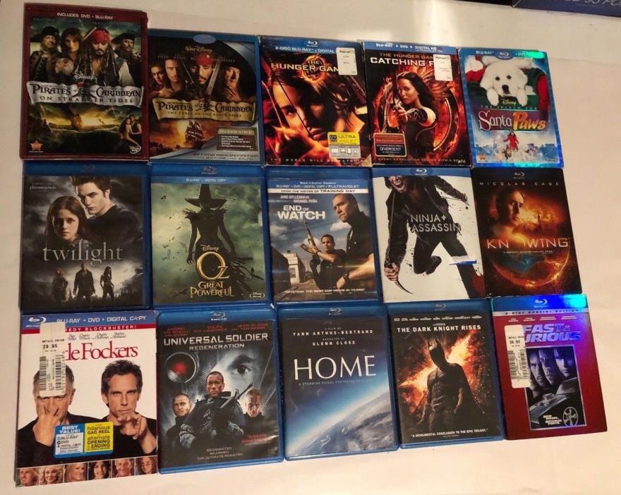 Big Lot of 40 Good Blu-Ray Movies *Some w/ DVD's, Great for Resale*