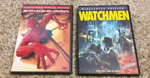 2 DVD LOT: SUPERHERO Spider-Man Watchmen