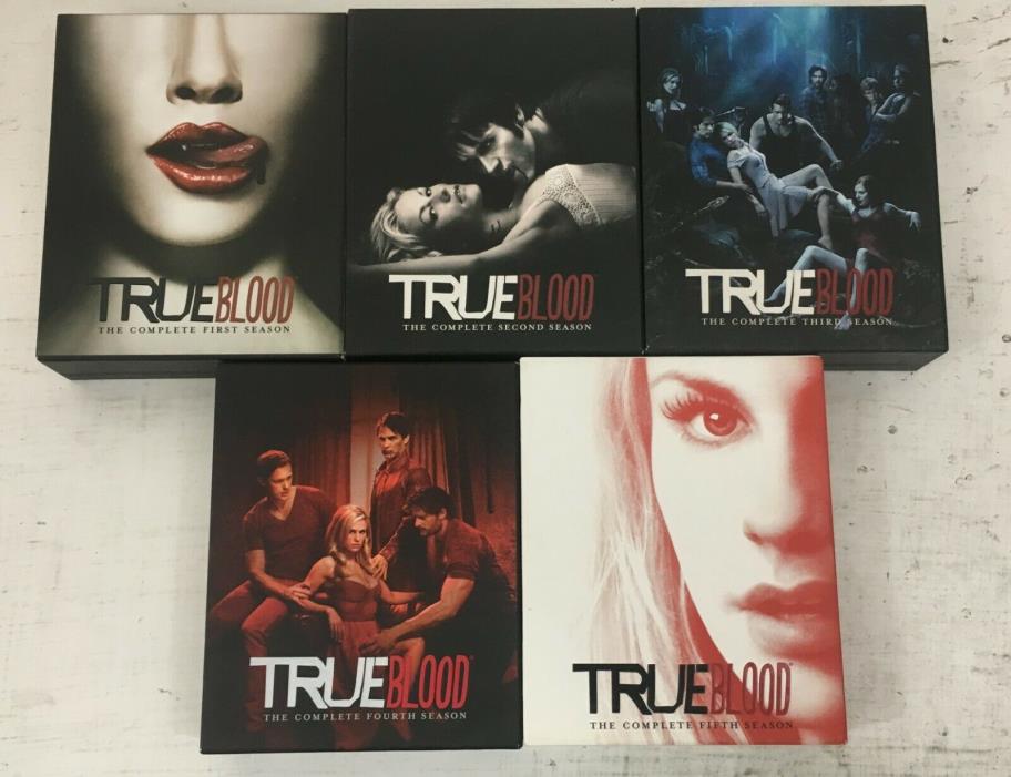 True Blood Complete Seasons 1 2 3 4 5 Blu-Ray Disc Sets TV Series Vampire Horror