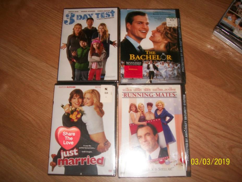 4 New DVD Running Mates-Just Married-The Bachelor-3 Day Test