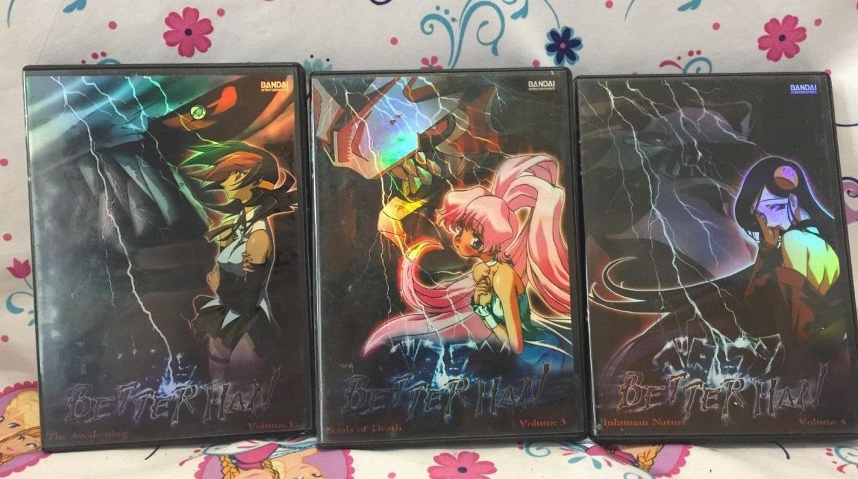 Anime DVD Lot - Betterman Half Set Vol 1 3 4