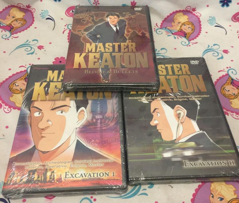 Anime Sealed New DVD Lot - Master Keaton Vol. 1 2 4 DVD NEW Detective Drama