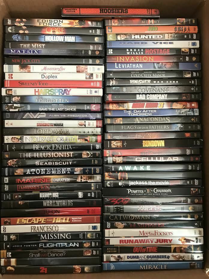 Lot of 65 DVDs -  FREE-SHIPPING