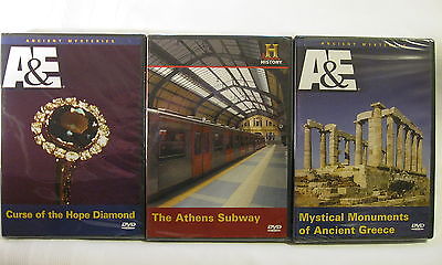 A&E Curse of the Hope Daimond,Athens Subways, Mystical Monuments Ancient Greece