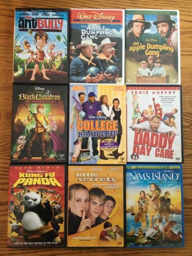 DVD Lot: 9 Children & Family Movies (Disney, Dreamworks, Apple Dumpling Gang)