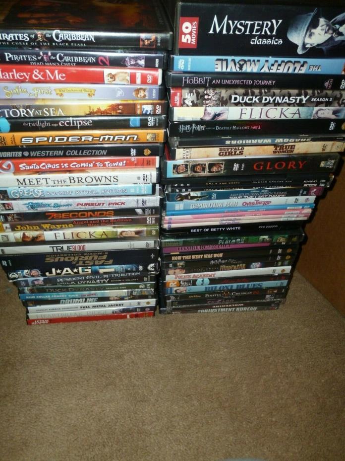 LOT OF 58 Plus DVDs  DVD Box Sets (Assorted Titles )