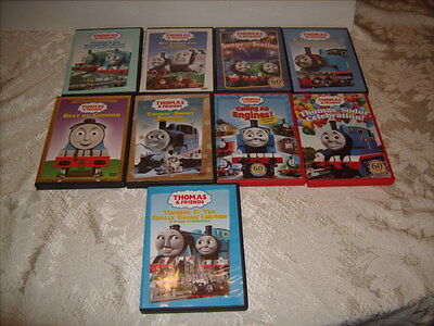 Thomas & Friends Thomas The Train DVD's Lot of 9 *Great Shape*