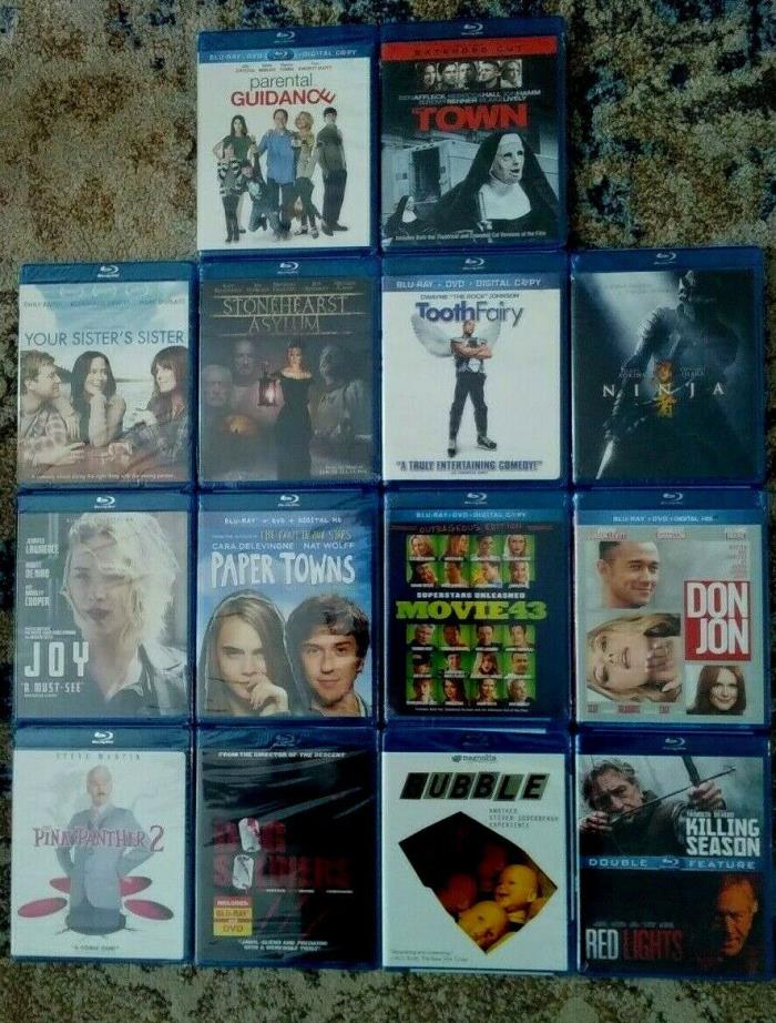 Huge Lot: 14 Blu-ray Lot, NEW and Sealed!