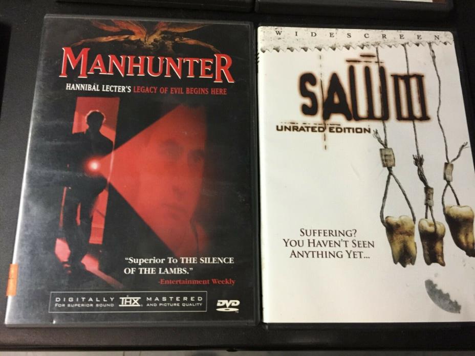2 DVD LOT - #3733 - MANHUNTER, SAW III