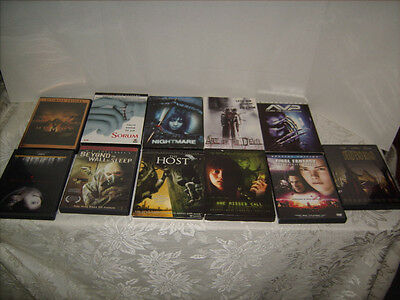 DVD Lot of 11 Horror Suspense Movies- Nightmare,Blair Witch, Host, Mummy ++