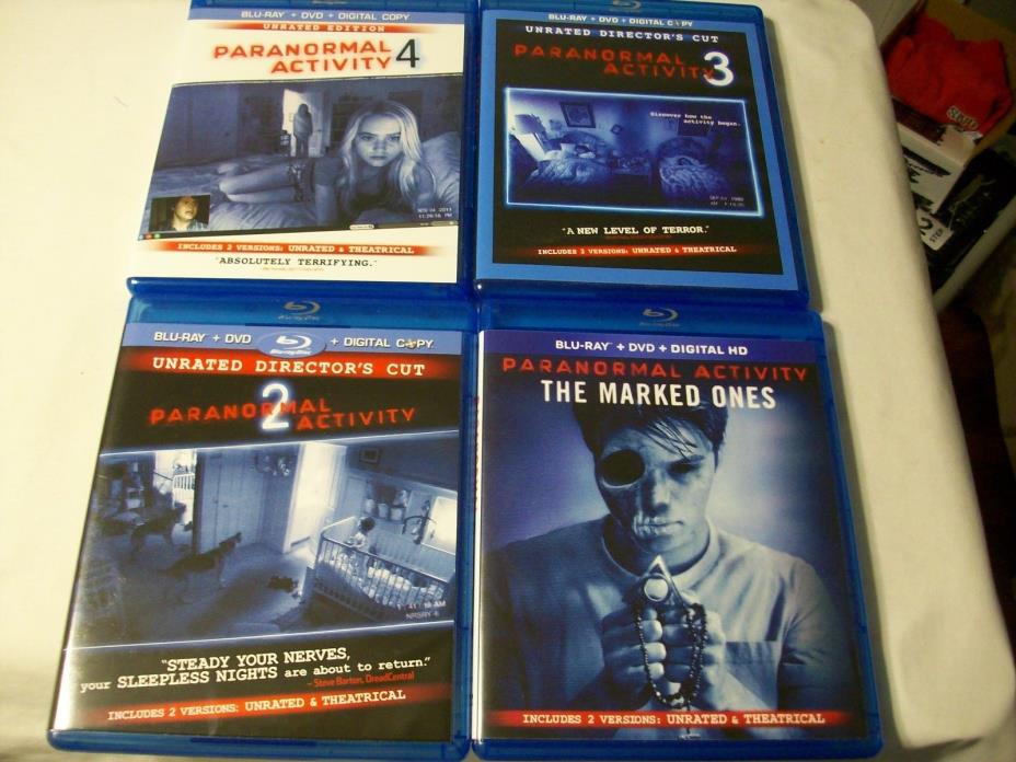 Blue Ray Disc DVD Lot 4 Total Paranormal