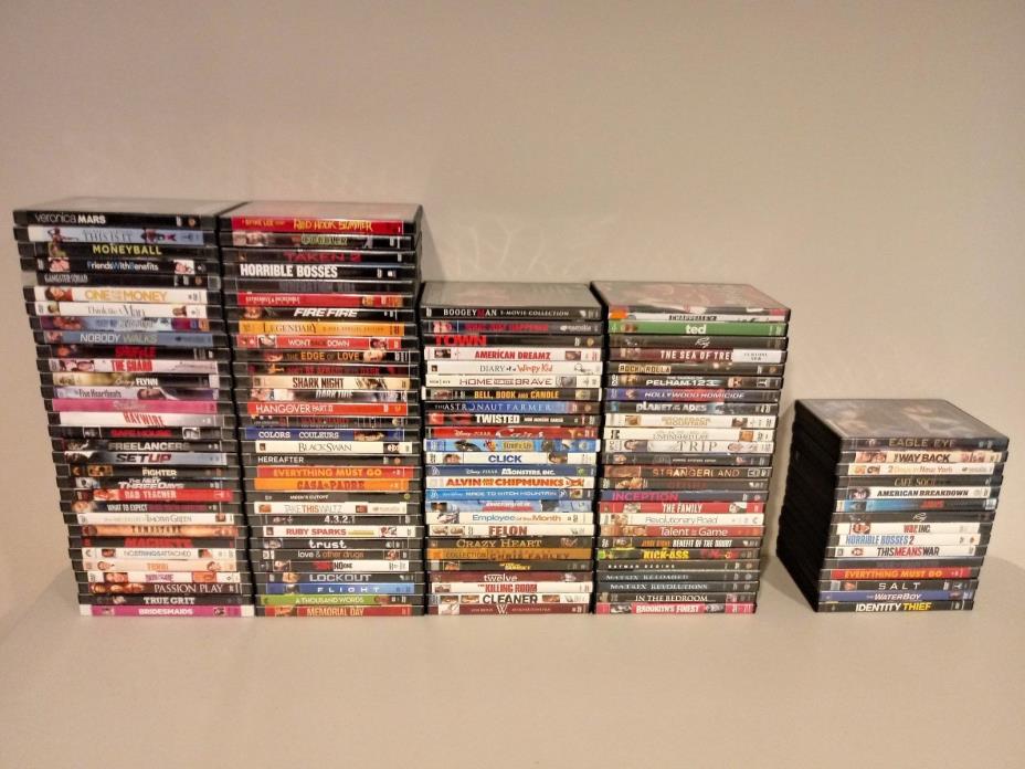 128 DVD MOVIES Thriller Action Horror Sci-Fi Comedy Children's TV Shows