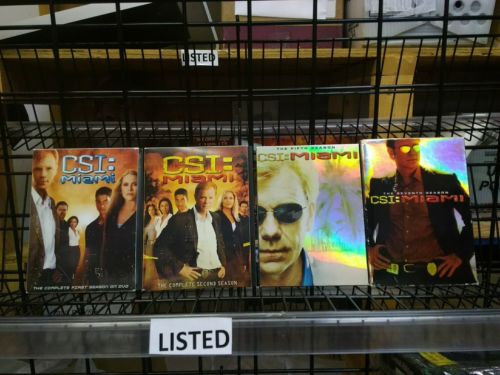 CSI MIAMI SEASONS 1,2,and 5-First,Second And Fifth Seasons DVD LOT