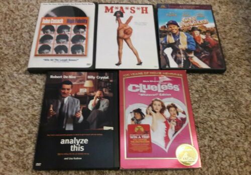 5 DVD LOT: COMEDY High Fidelity MASH City Slickers Analyze This Clueless