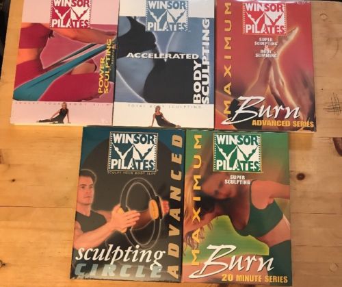 Winsor Pilates DVD Lot Of 5-brand New Factory Sealed DVDs