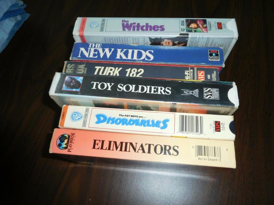 Lot of 6 VHS Misc Movies Great Condition