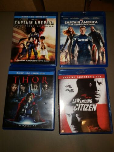 Lot of 25 Blu Rays.. Hangover, Planet of the Apes, Thor, Capt America. War, Red.