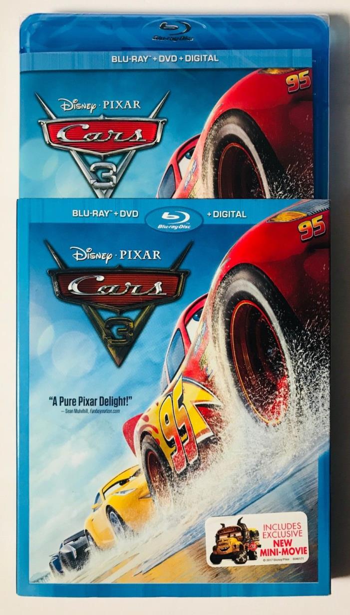Disney Pixar 3 (Blu-ray+DVD+Digital) BRAND NEW FACTORY SEALED