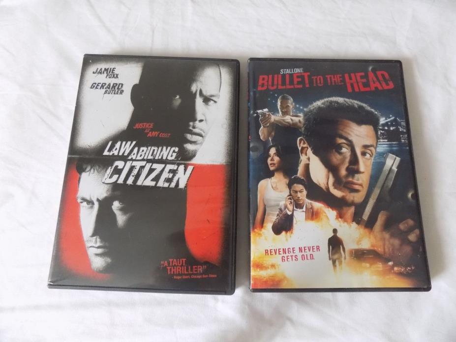 LAW ABIDING CITIZEN&BULLET TO THE HEAD DVDs PREOWNED