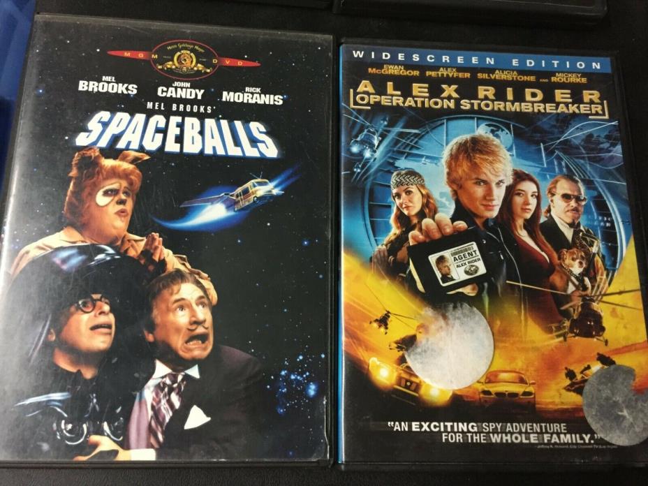 2 DVD LOT - #3727 - SPACEBALLS, ALEX RIDER OPERATION STORM RIDER