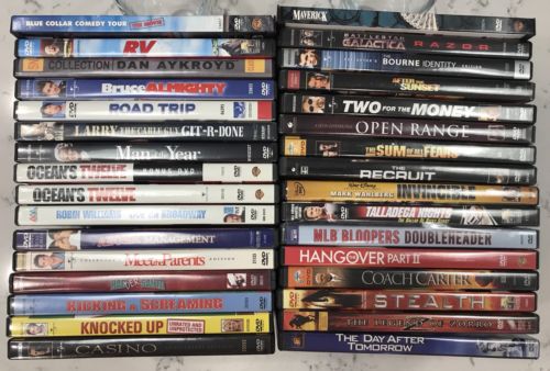 DVD Lot Of 32 Man Guy Movies Action Robin Williams Damon Ferrell Sandler Pacino