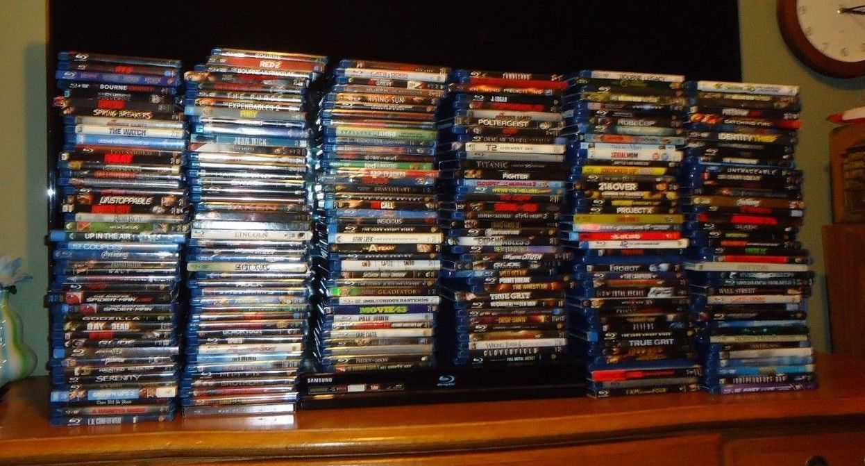 Huge Collection Lot of 236 Mainstream assorted Blu-ray Movies & 3 box sets